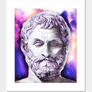 Thales of Miletus Pink Portrait | Thales of Miletus Artwork 7 Posters and Art